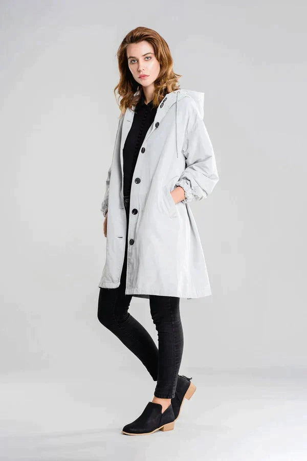 Lewis | Veste imperméable avec fermeture à boutons pour femme