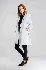 Lewis | Veste imperméable avec fermeture à boutons pour femme