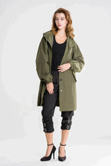 Lewis | Veste imperméable avec fermeture à boutons pour femme