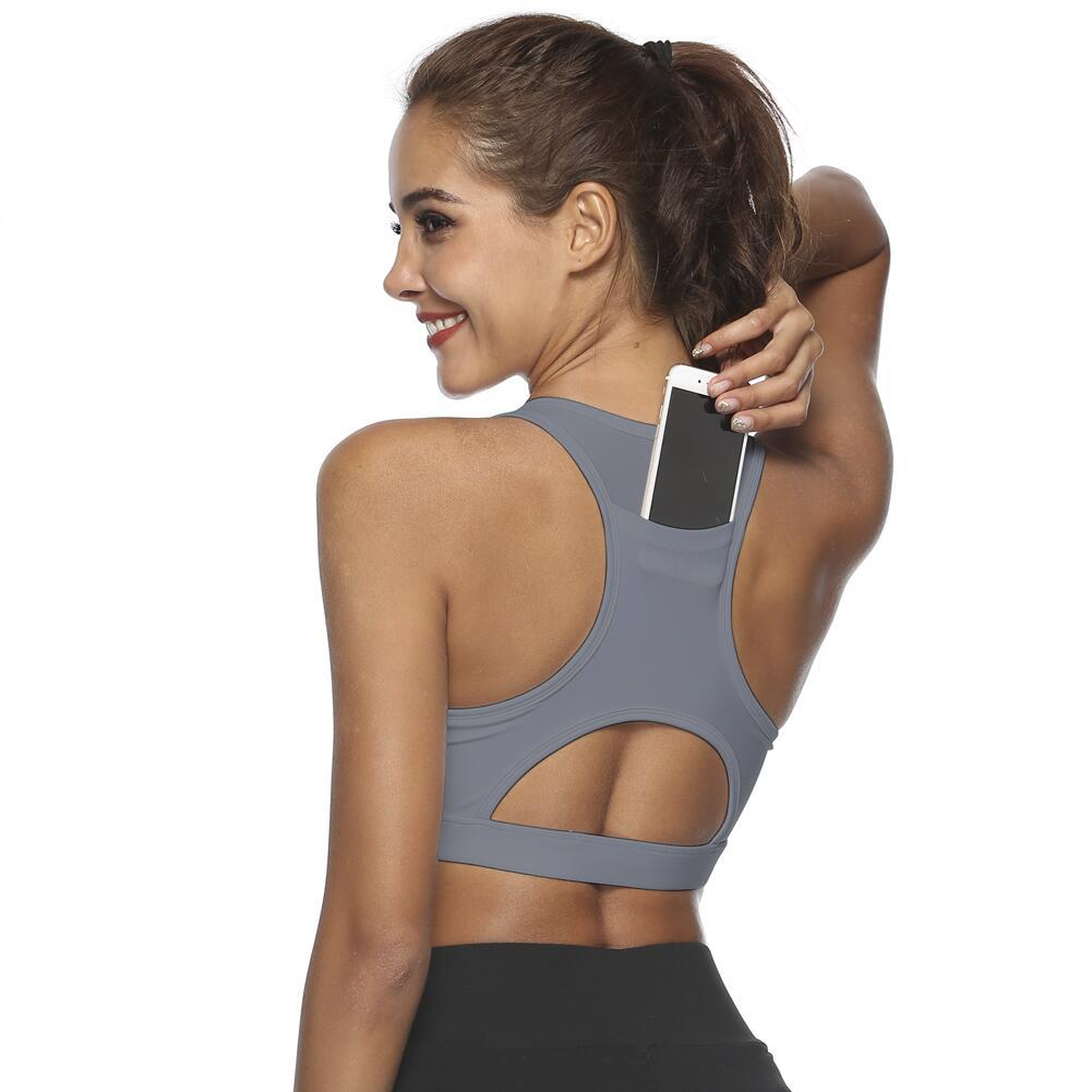 Kylee | Brassière de sport avec compartiment de rangement caché pour femmes