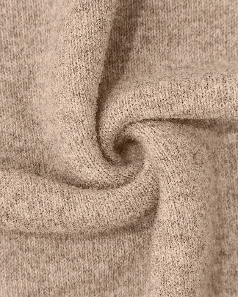 Pull Col Montant Imprimé Contrasté