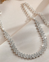 Bracelet de cheville en strass losange irrégulier
