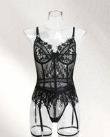Lingerie Unie Transparente Une Pièce
