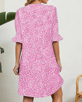Robe verte à fleurs pour femmes