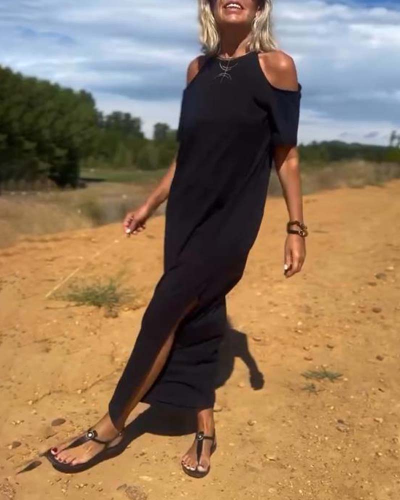 Robe Mode Décontractée Dénudée Slim