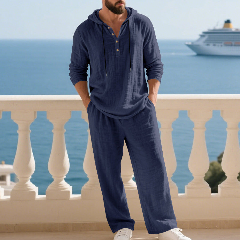Ensemble Deux-Pièces Mode Homme Décontracté Long