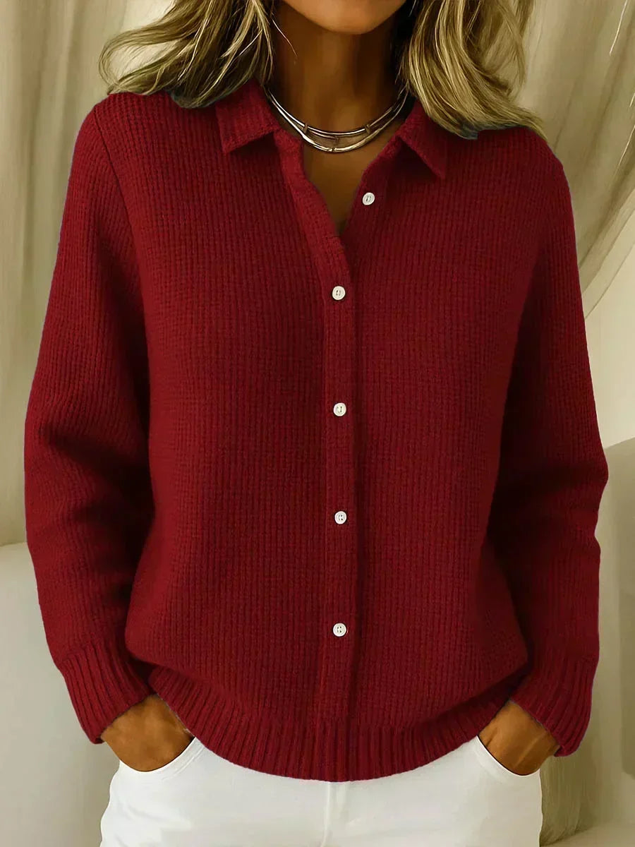 Héloïse - Cardigan en maille à trame marquée
