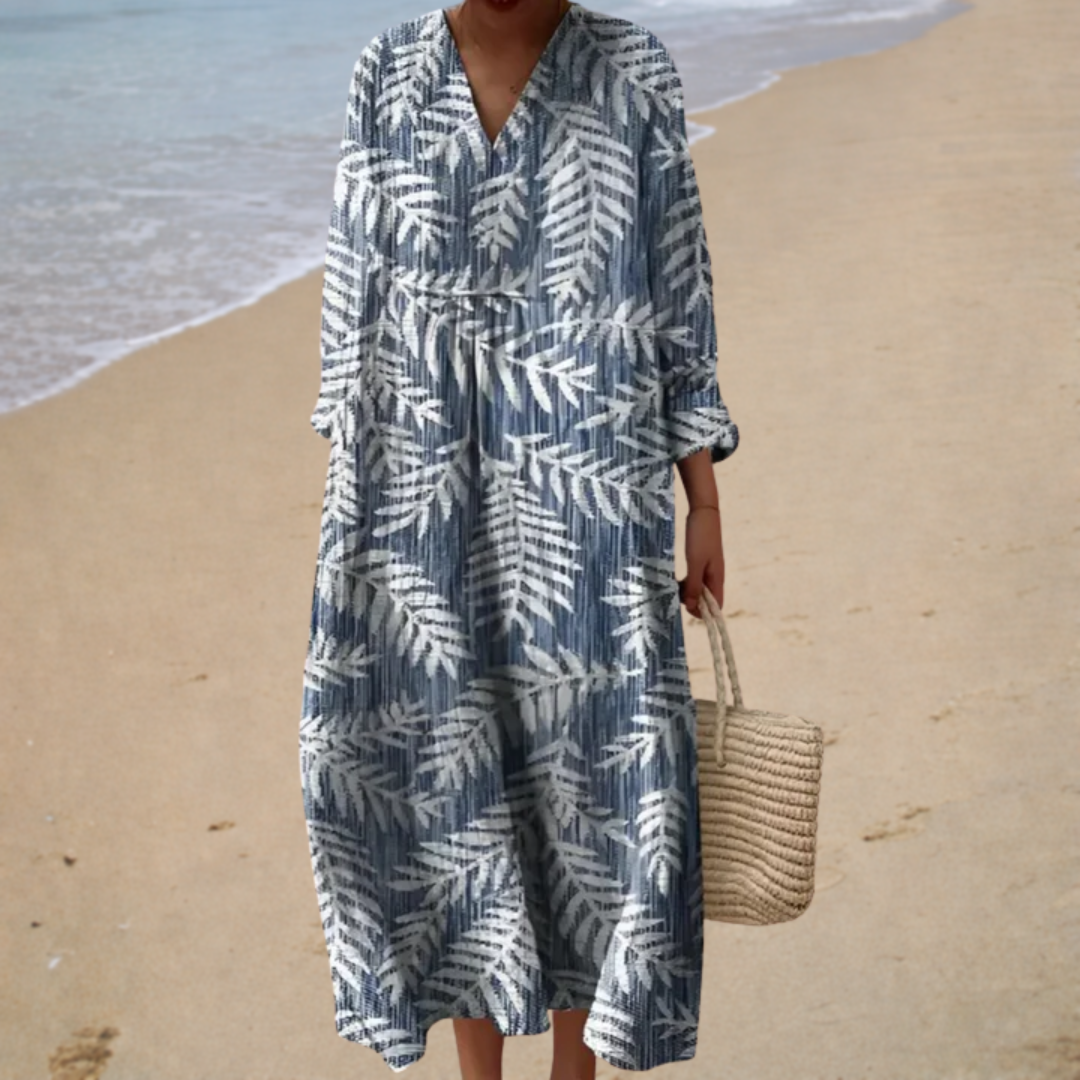 Robe d’Été Imprimée Flatteuse