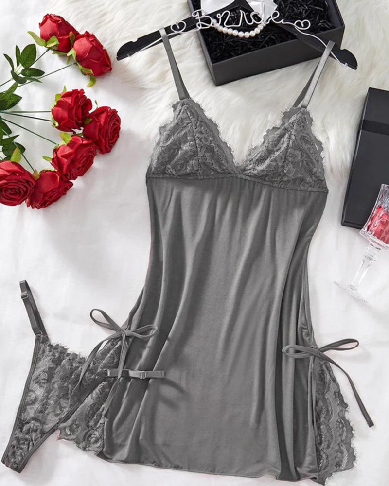 Lingerie Sexy Profond Décolleté En V