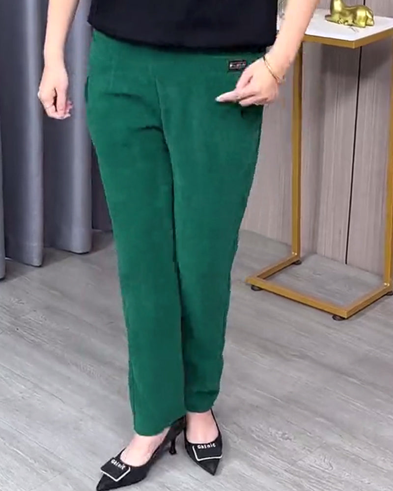 Pantalons Skinny Extensibles Unis