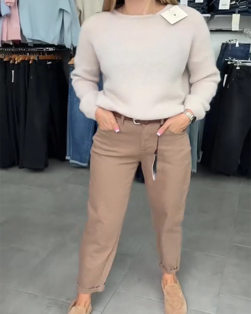 Pantalon Mode Cargo Décontracté