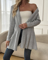 Gilet Pull Veste Mi-Longue