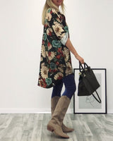 Chemise patchwork imprimé léopard à revers