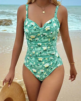 Maillot De Bain Une Pièce Débardeur Imprimé