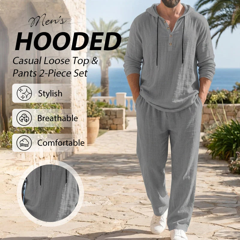 Ensemble Deux-Pièces Mode Homme Décontracté Long