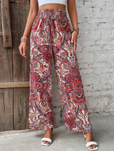 Layah | Pantalon taille haute à imprimé artistique pour femme