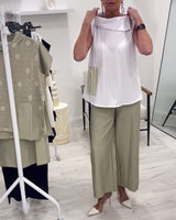 Costume Sans Manches Large Col Tendance