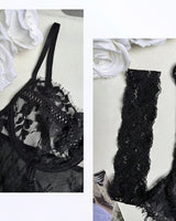 Lingerie Unie Transparente Une Pièce