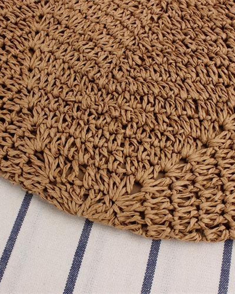 Sac fourre-tout en paille pour femme