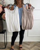 Débardeur Soutien-Gorge Intégré Encolure En U Casual