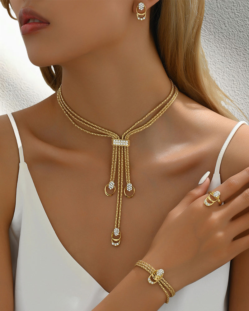 Ensemble collier et boucles d&