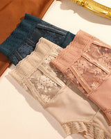 Culotte Taille Haute En Dentelle Pour Femmes