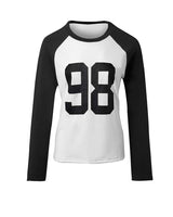 T-Shirt Décontracté à Manches Raglan