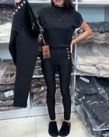 Pantalon Élégant À Boutonnage Et Stretch
