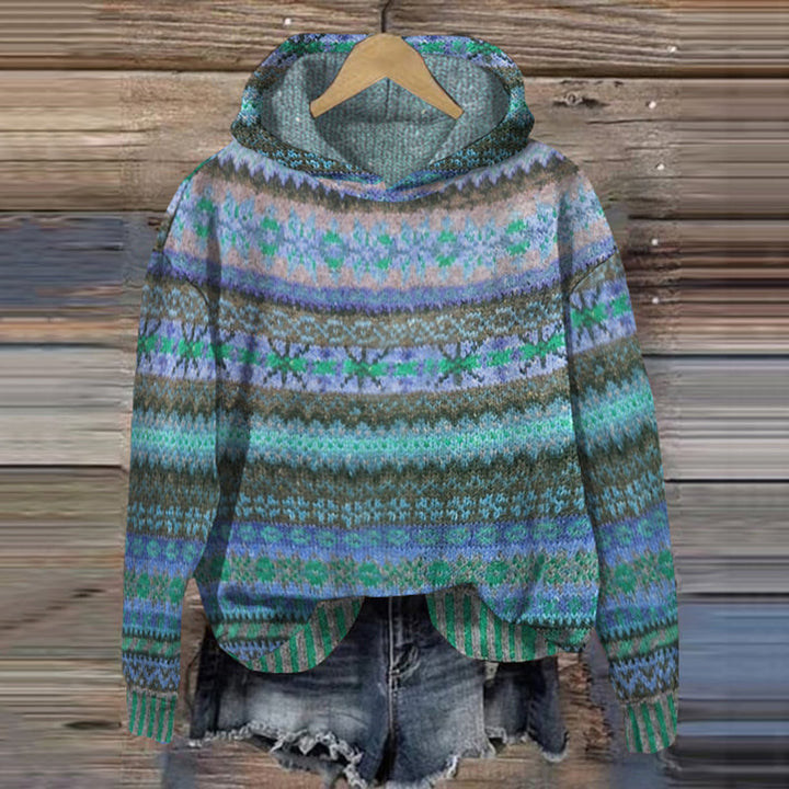 Solveig – Pull femme d’hiver à motif nordique