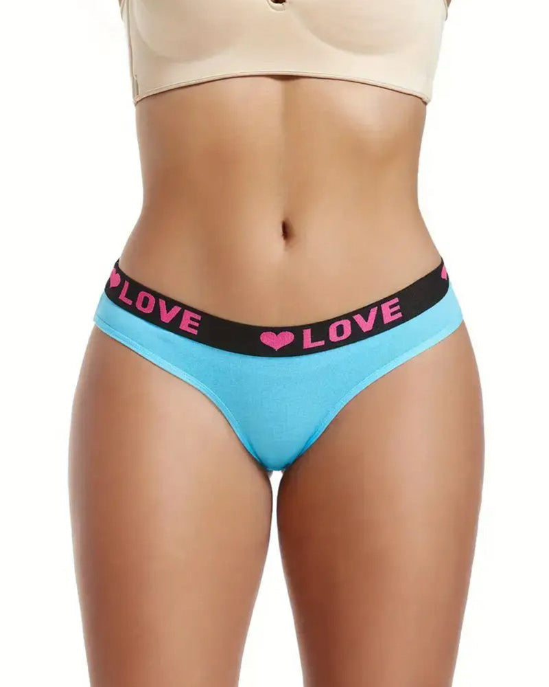 Culotte Imprimé Cœur Taille Basse