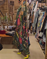 Ensemble deux pièces décontracté imprimé kimono