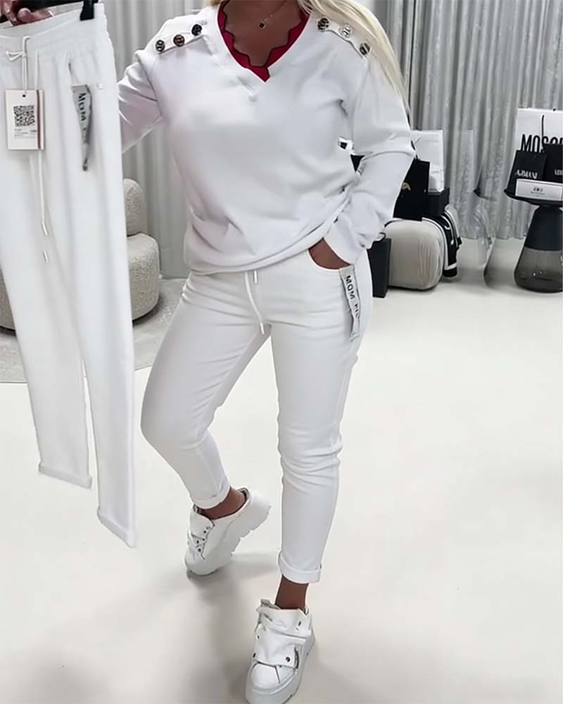 Pantalon Mode Élastique Cordon