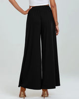 Pantalon Poche Taille Élastique Bootcut