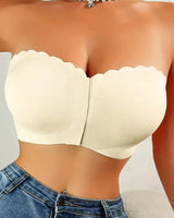 Soutien-Gorge Sans Couture Devant Attache Bandeau Sans Bretelles