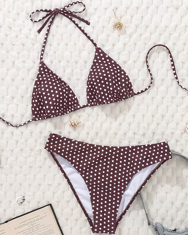 Bikini Bretelles À Pois