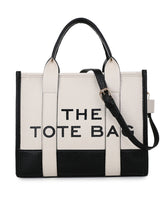 Sac fourre-tout tendance avec coutures bicolores