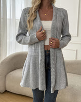 Gilet Pull Veste Mi-Longue