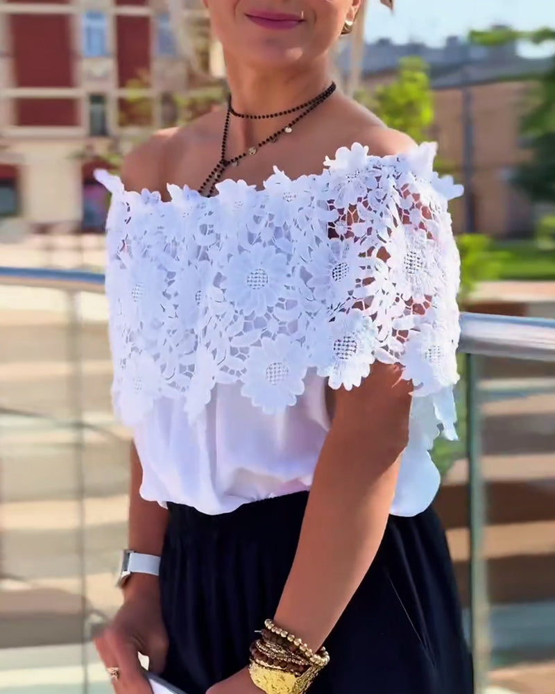 Blouse Dentelle Design Mode