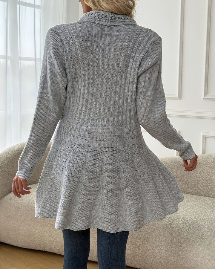 Gilet Pull Veste Mi-Longue