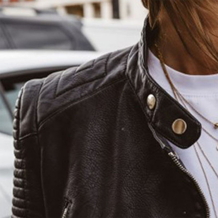 Sophie | Veste en cuir véritable