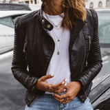 Sophie | Veste en cuir véritable