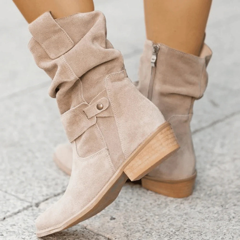 Léonie – Bottes mi-mollet femme d’hiver style intemporel