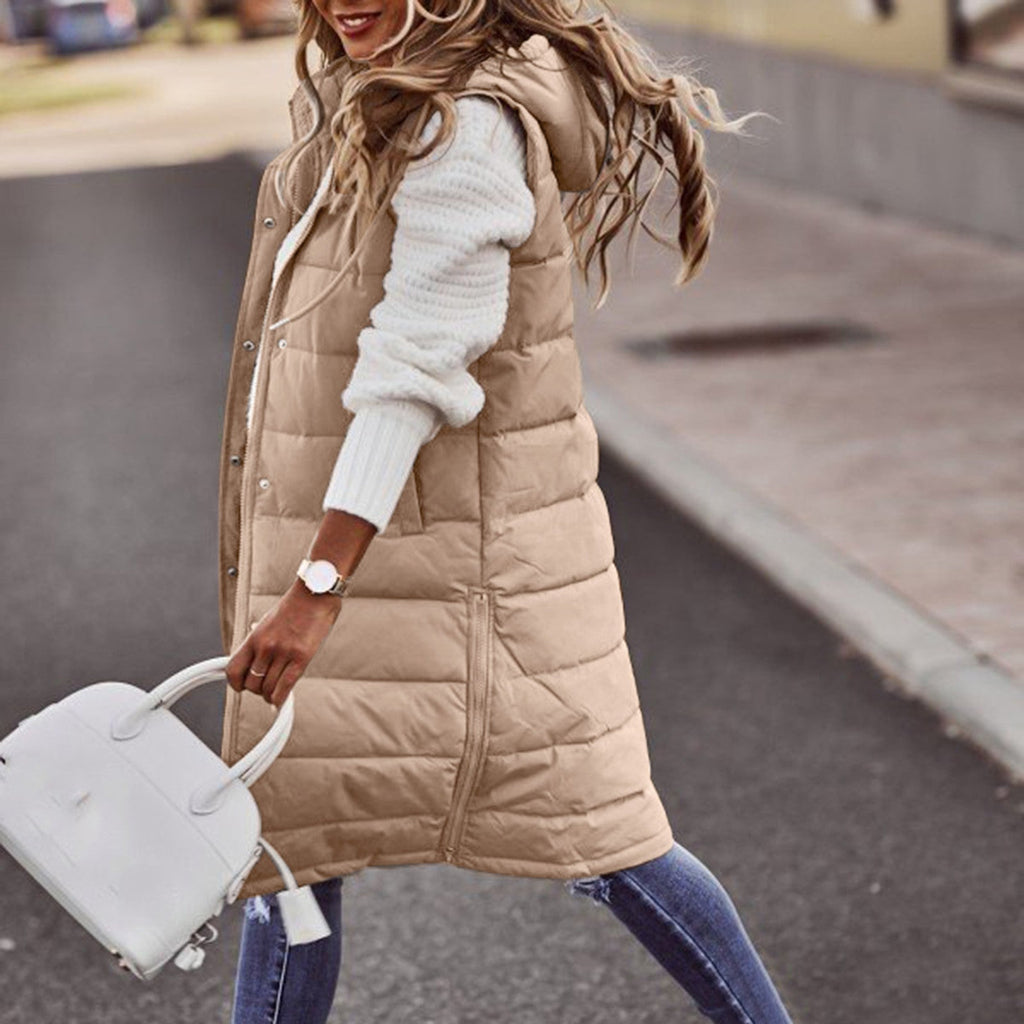 Wednesday | Gilet long chaud pour l’hiver pour femme