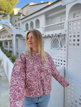 Lucille | Veste fleurie à effet chaud pour femmes