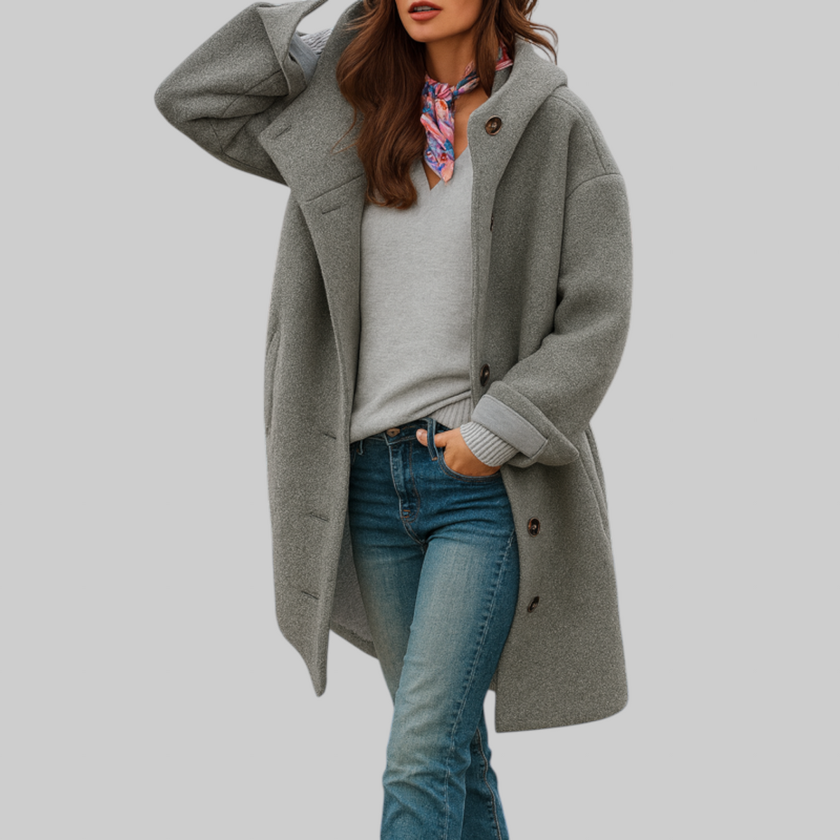 Rose | Manteau de tous les jours mi-long confortable