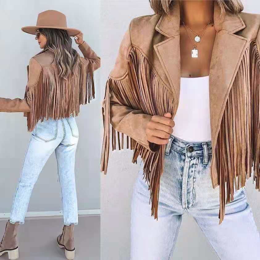 Nikki | Veste à franges au style western pour femme