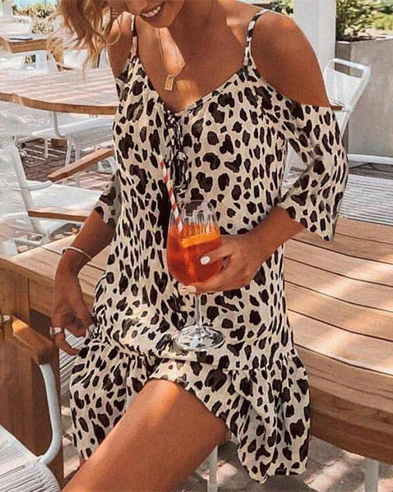 Robe imprimé léopardd