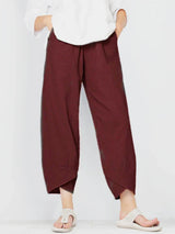 Cinzia | Pantalon large en lin pour femme