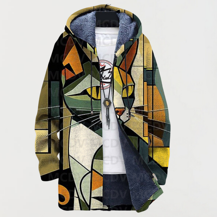 Veste géométrique Chat Leonie