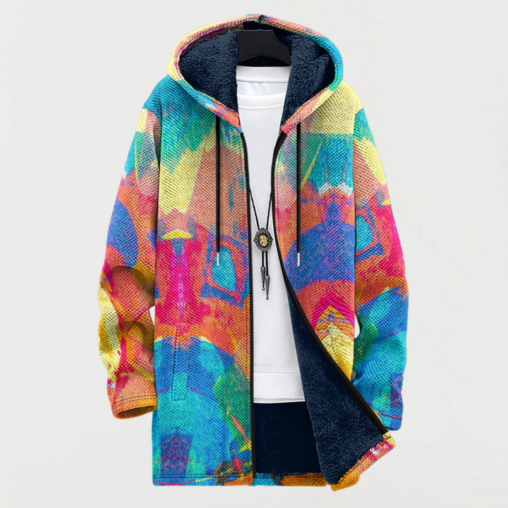 Veste Greta à motif artistique coloré